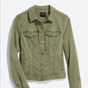 Liverpool Temma Denim Jacket - Olive S